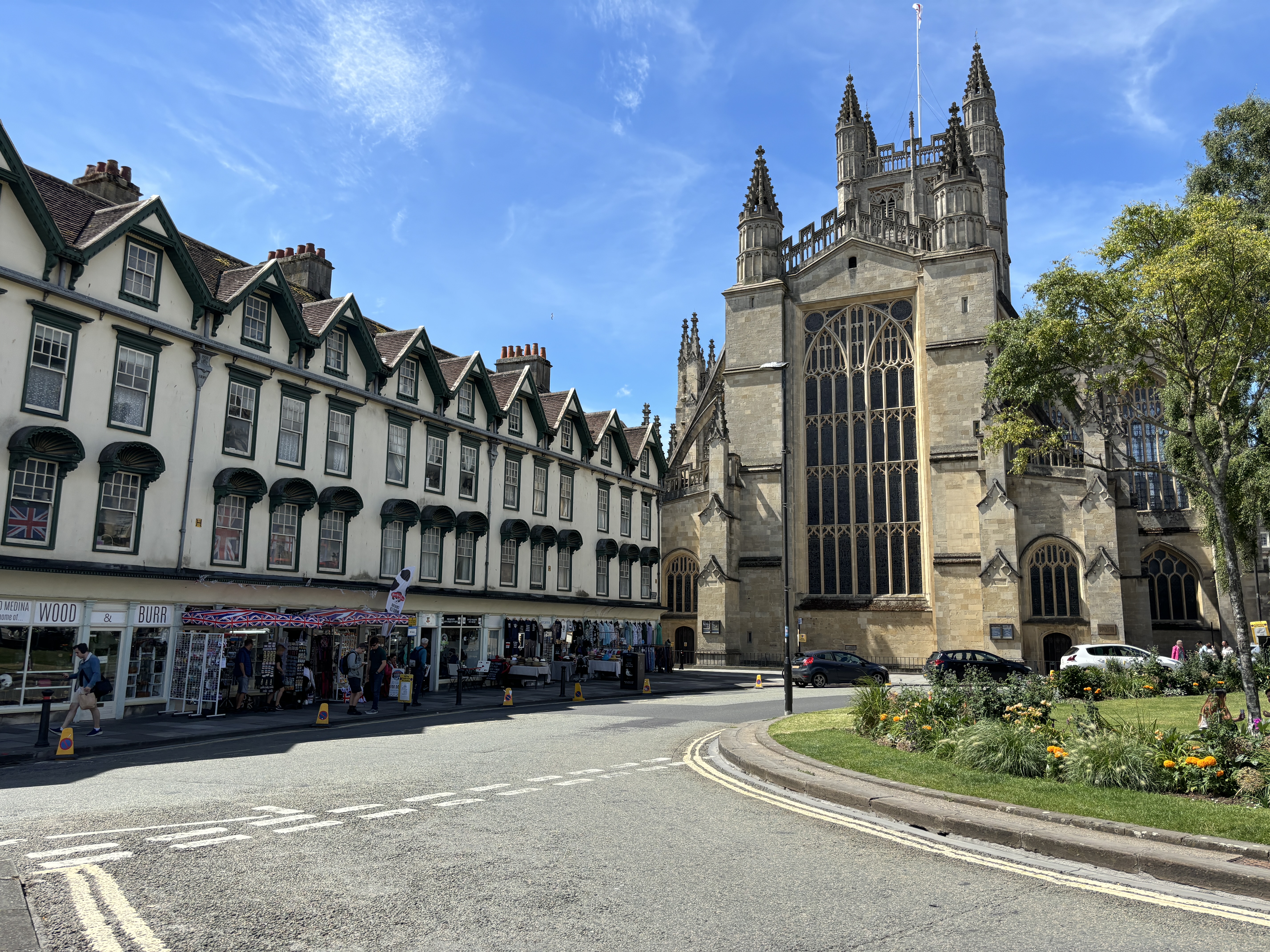 Turn right around Orange Grove, past the taxi rank at the back of the Abbey