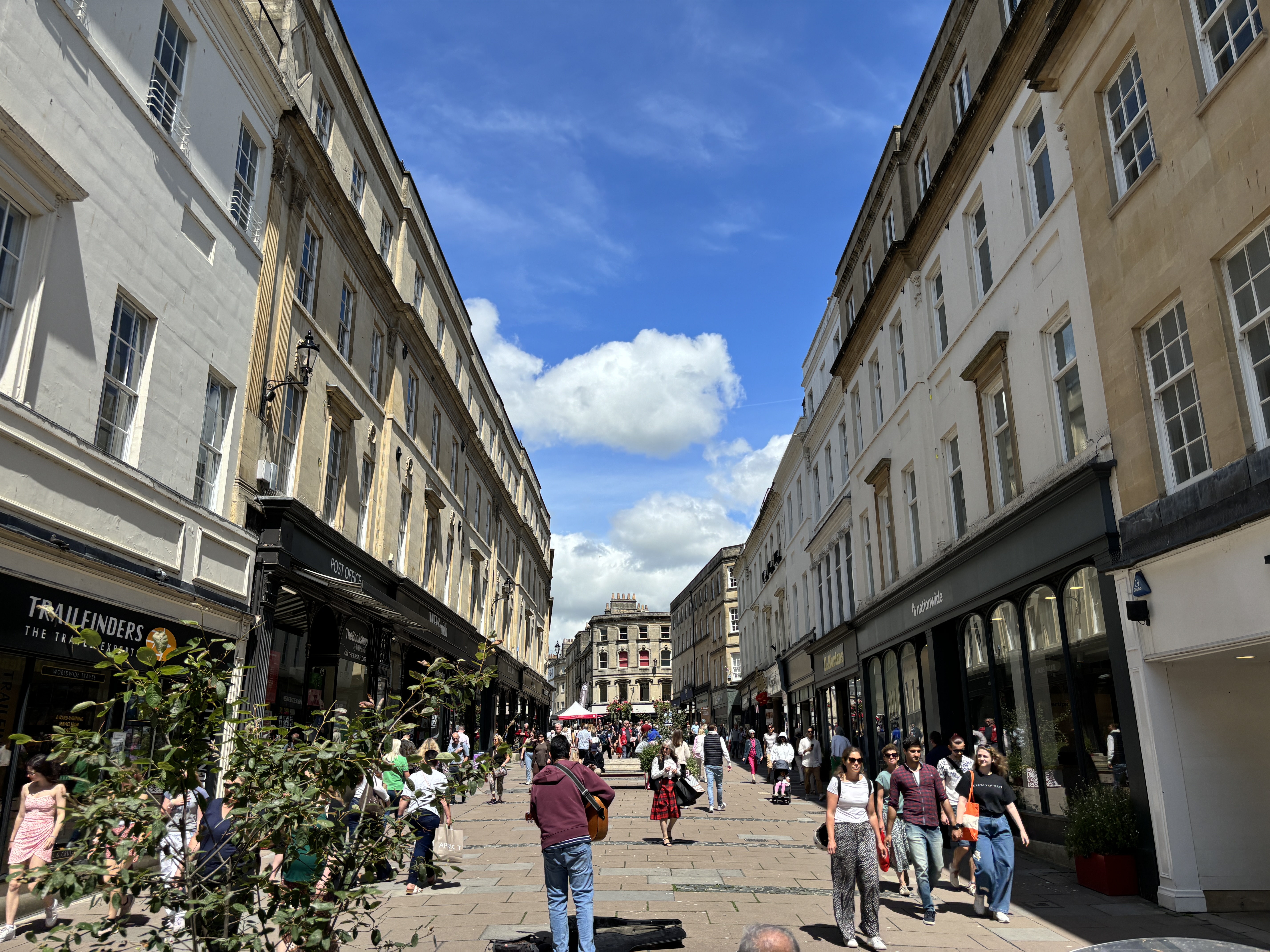 Walk up Union Street until it meets the Upper Borough Walls (uphill, take care and pace yourselves as needed)