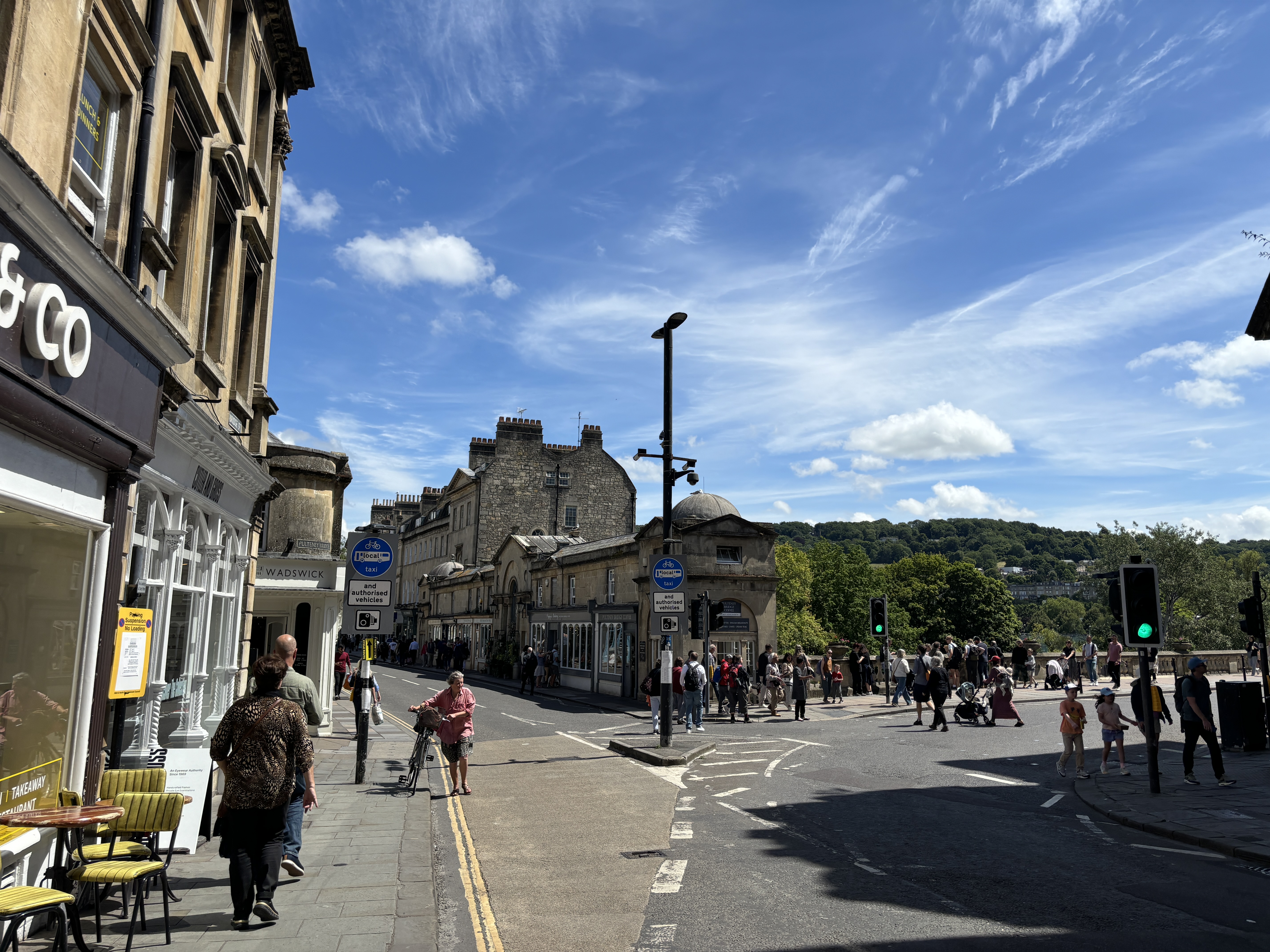 This brings us back in a loop to Pulteney Bridge and Argyle Street