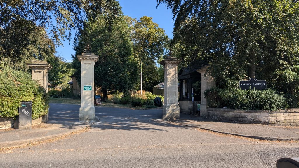 entrance to Sydney Gardens from Beckford Road